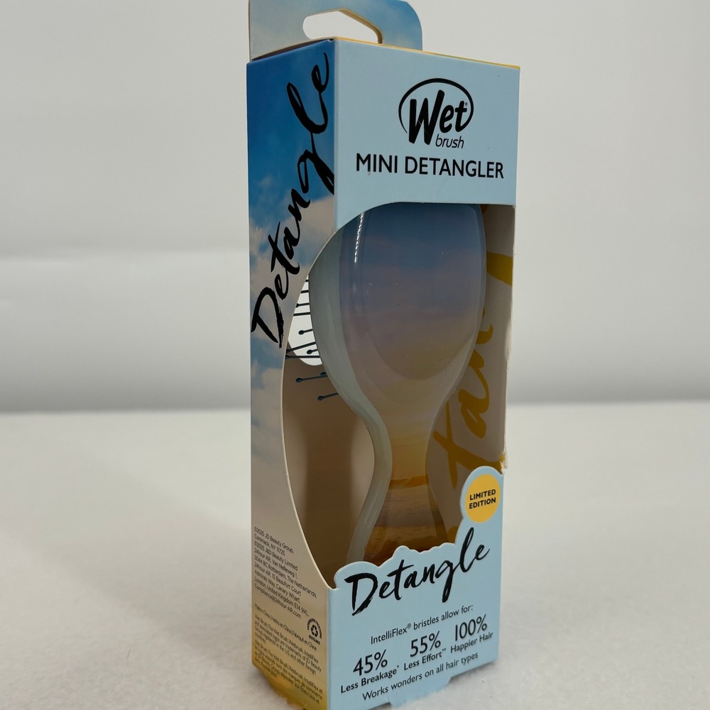 Wet Brush Mini Detangler Limited Edition Sunset Beach Hair Brush Travel Size